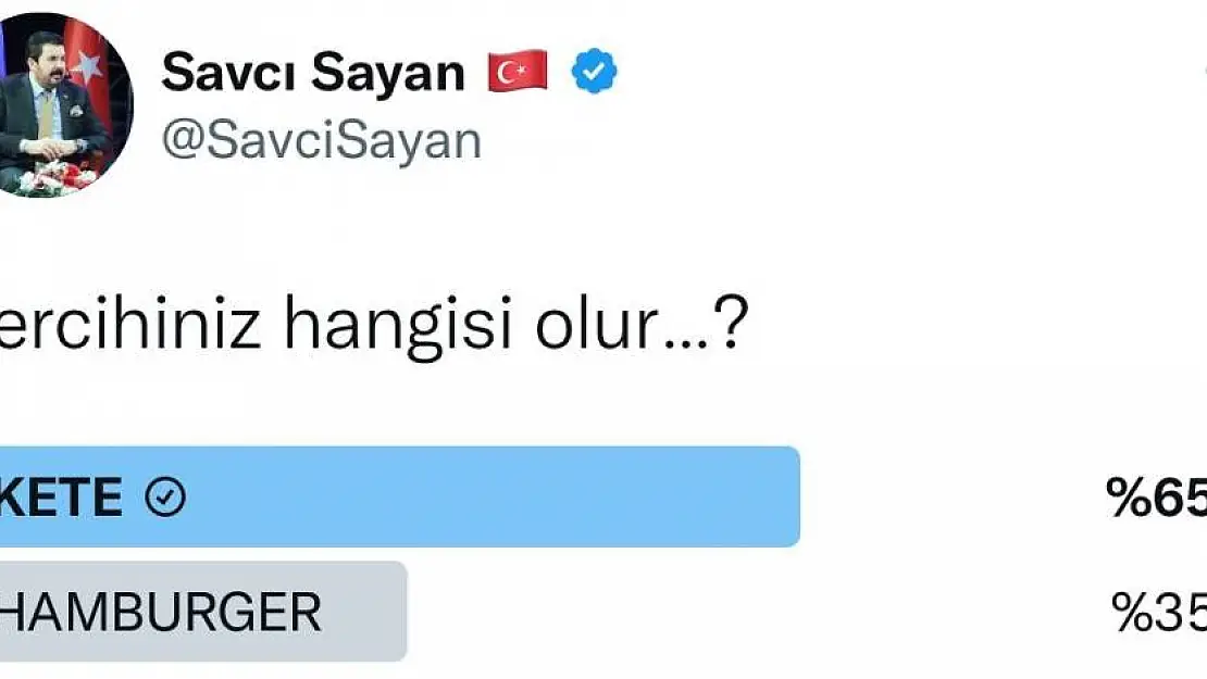 Başkan Sayan sosyal medyada yiyecek anketi yaptı