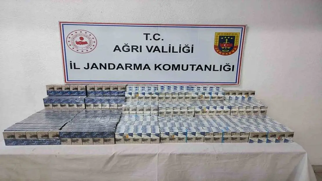 Ağrı'da gümrük kaçağı sigara yakalandı