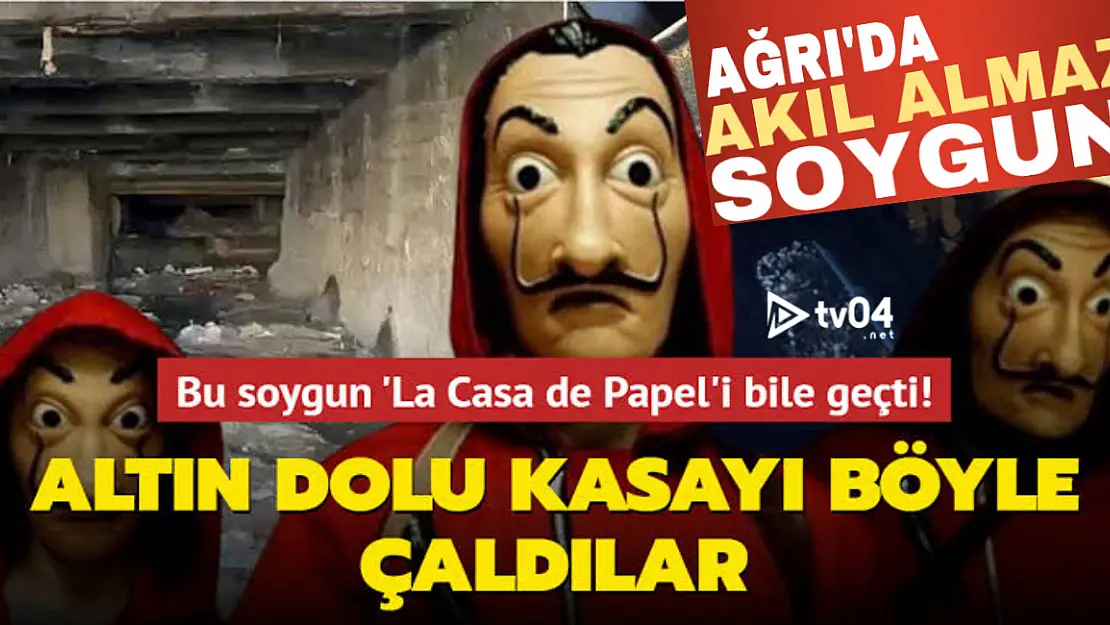 Ağrı'da filmleri aratmayan hırsızlık: Altın dolu kasayı çaldılar!