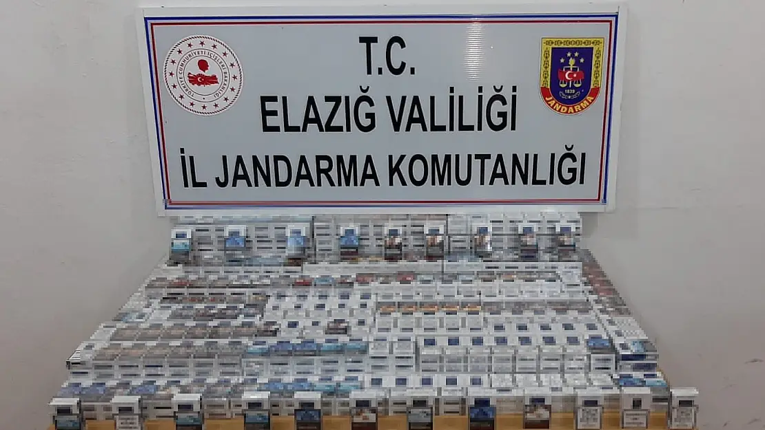 Elazığ'da 910 paket bandrolsüz sigara ele geçirildi
