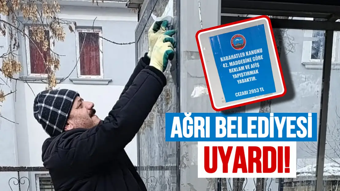 Ağrı Belediyesi'nden Uyarı: Otobüs Duraklarına Reklam Yasağı!