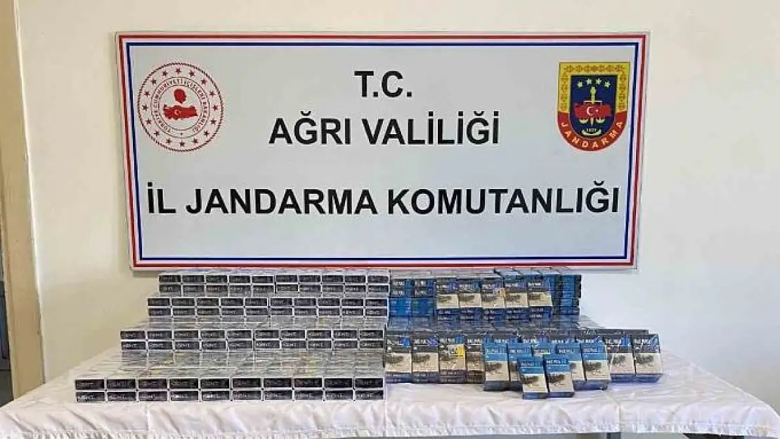 Ağrı'da 1294 paket kaçak sigara yakalandı