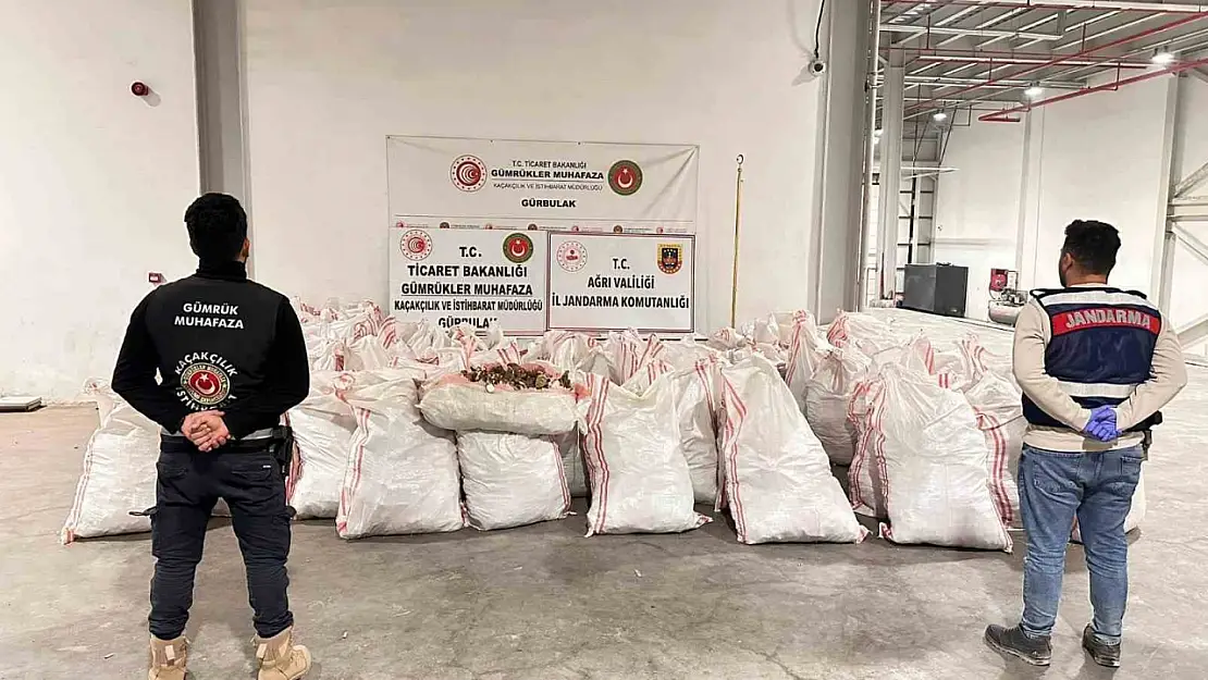 Ağrı'da 4 ton 503 kilogram uyuşturucu madde ele geçirildi