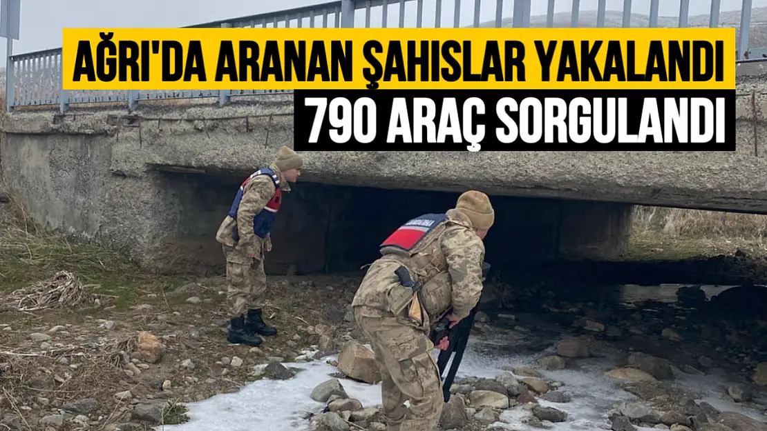 Ağrı'da Aranan Şahıslar ve Göçmen Kaçakçıları Yakalandı.