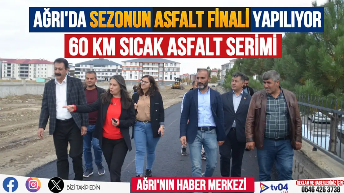 Ağrı'da asfaltın sezon finali Fırat Mahallesinde yapılacak