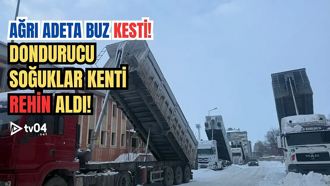 Ağrı'da Dondurucu Soğuklar Kenti Rehin Aldı!