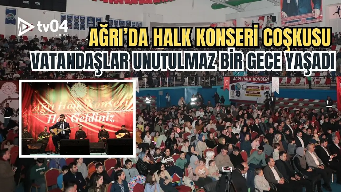 Ağrı'da Halk Konseri Coşkusu: Vatandaşlar Unutulmaz Bir Gece Yaşadı