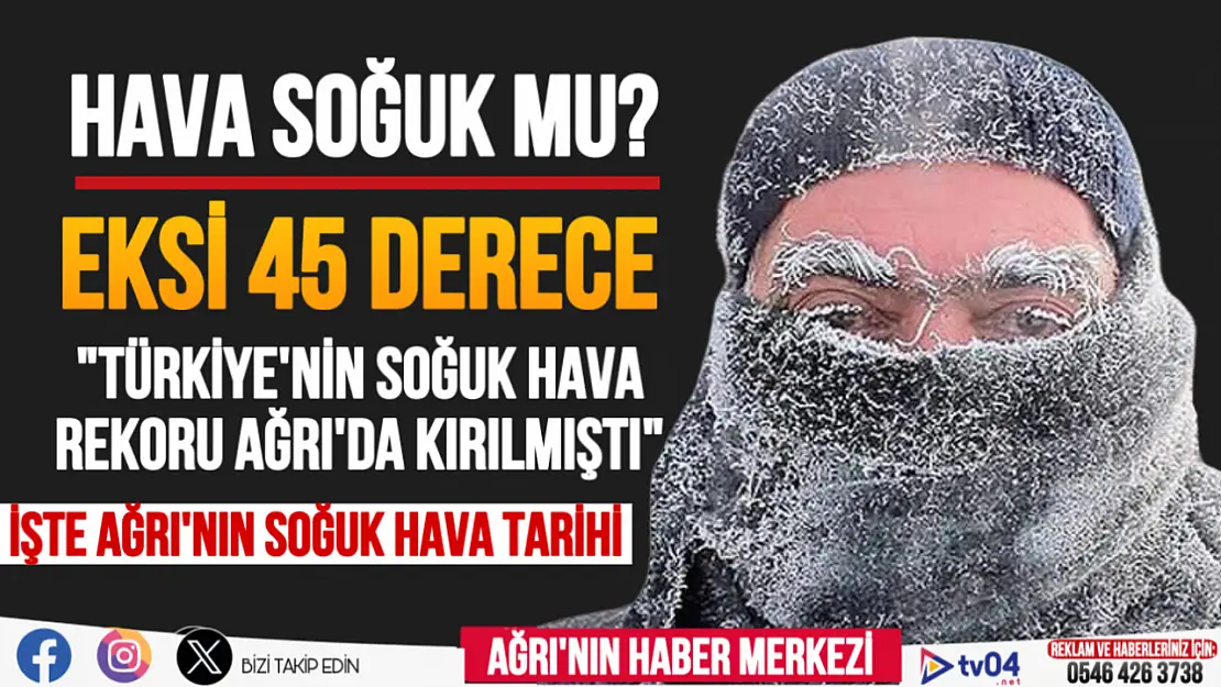 Ağrı'da hava eksi 45 dereceyi göstermişti! İşte Türkiye'nin Sibiryası Ağrı