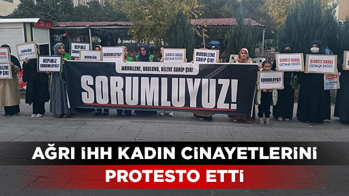 Ağrı'da Kadın Cinayetleri Protesto Edildi