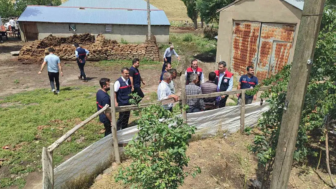 Ağrı'da selden etkilenen yerler için hasar tespit çalışması başladı