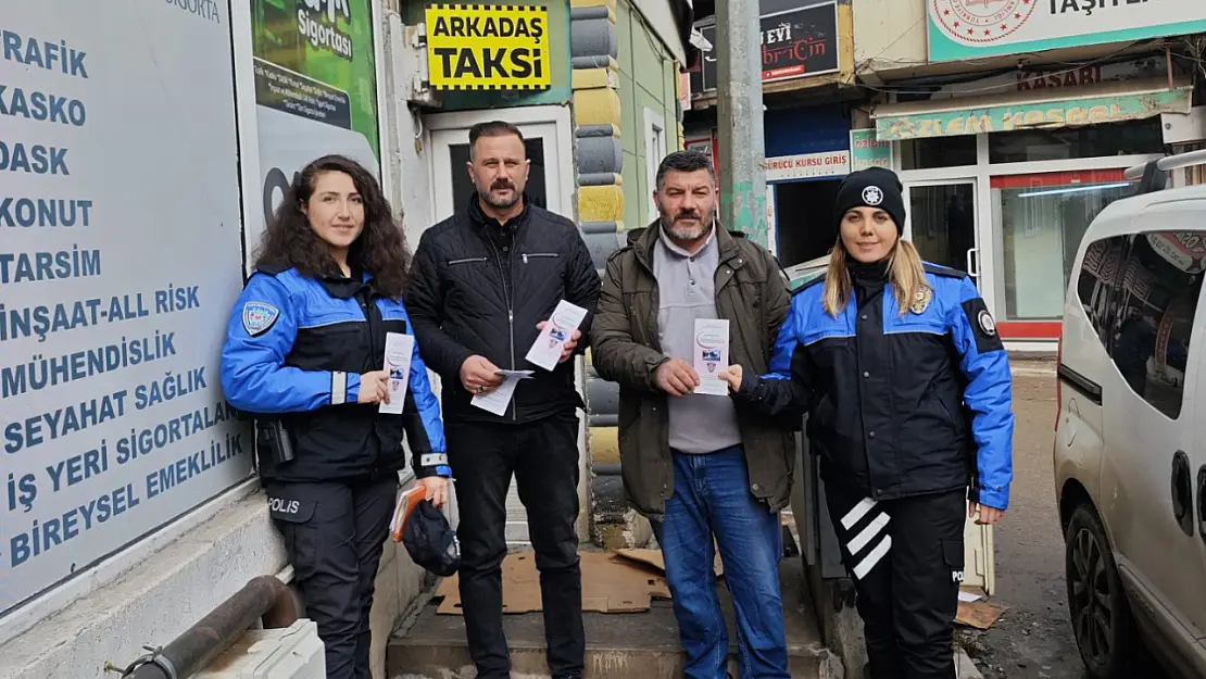 Ağrı'da Ticari Taksi Sürücülerine Yönelik Bilgilendirme Faaliyeti Gerçekleştirildi