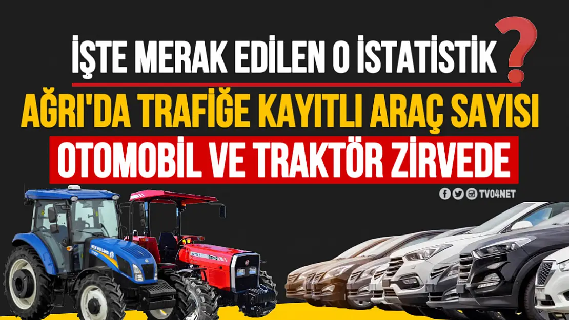 Ağrı'da Trafiğe Kayıtlı Araç Sayısı Kaç? İşte Merak Edilen O İstatistik?