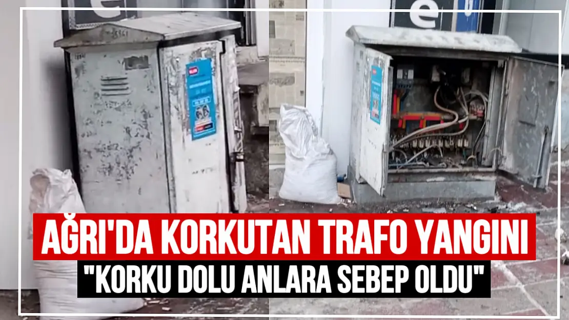 Ağrı'da Trafo Yangını Korku Dolusu Anlar Yaşattı