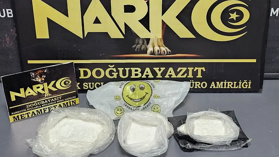 Ağrı'da Uyuşturucu Operasyonu: 1 Kilo 728 Gram Metamfetamin Ele Geçirildi