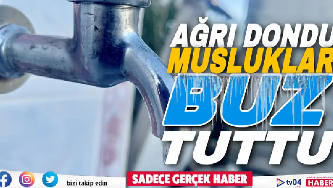 Ağrı'da sis ve soğuk hava etkili oldu, musluklar buz tuttu