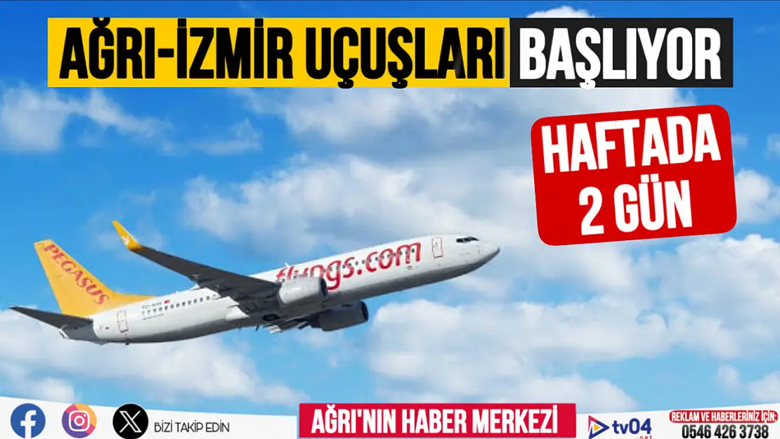 Ağrı-İzmir Uçuşları Yeniden Başlıyor