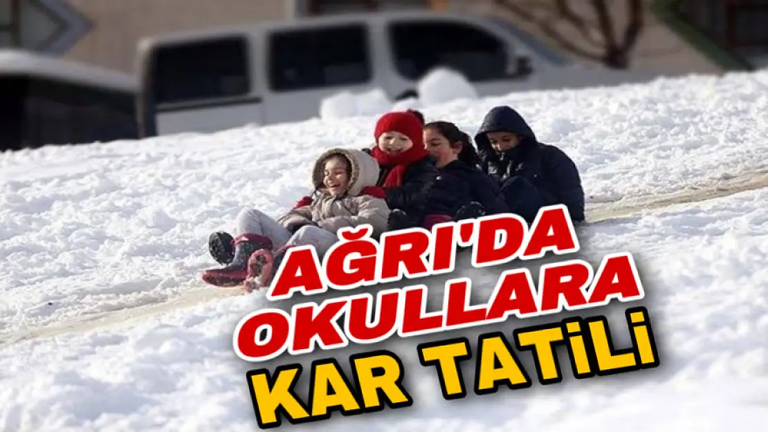 Ağrı merkez ve ilçelerde eğitime kar tatili