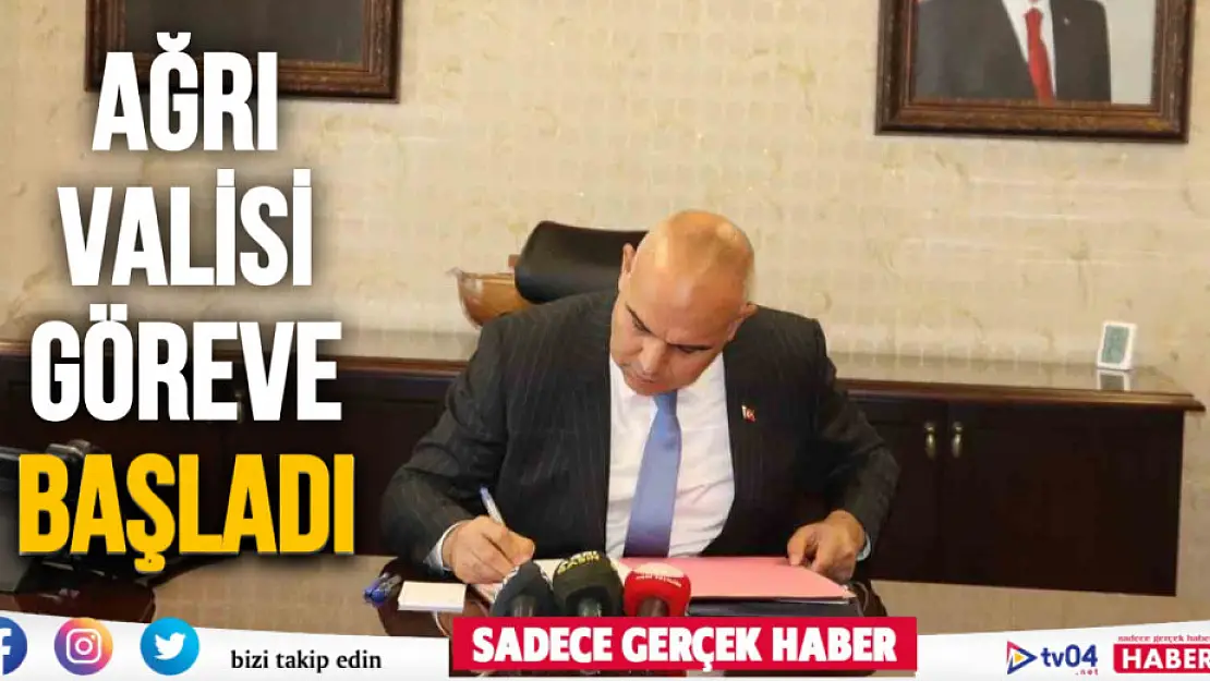 Ağrı Valiliğine atanan Mustafa Koç görevine başladı