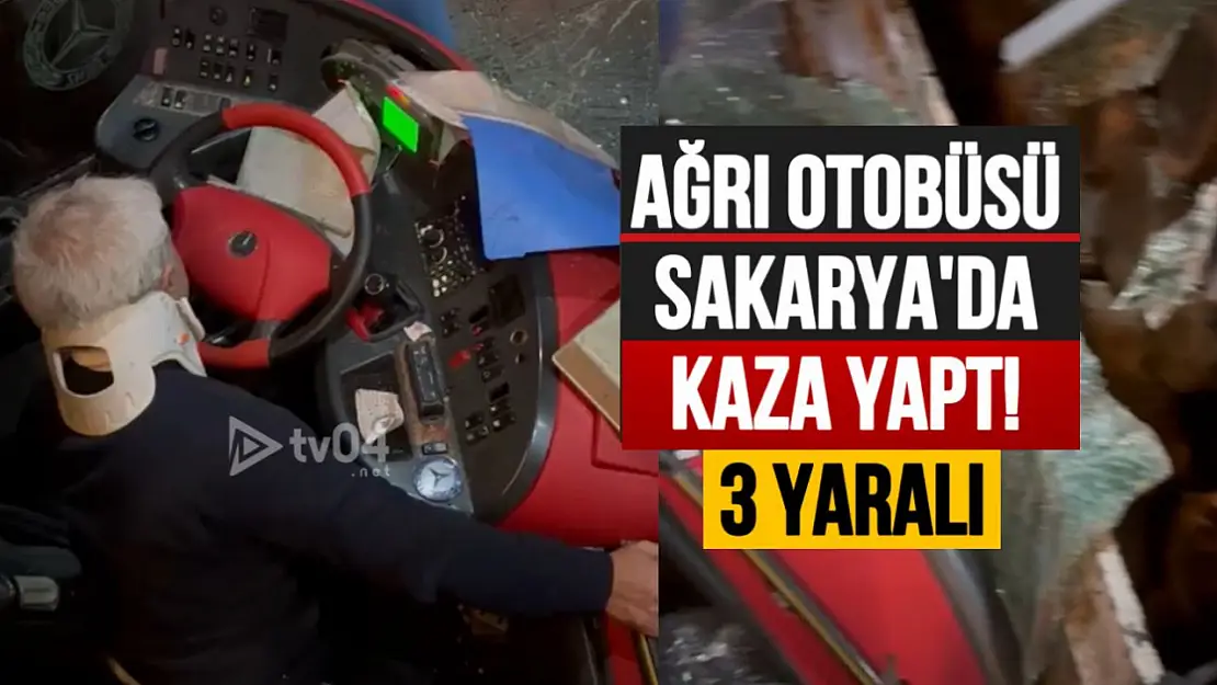 Ağrı Yolcu Otobüsü ile Kereste Yüklü Tır Çarpıştı: 3 Yaralı