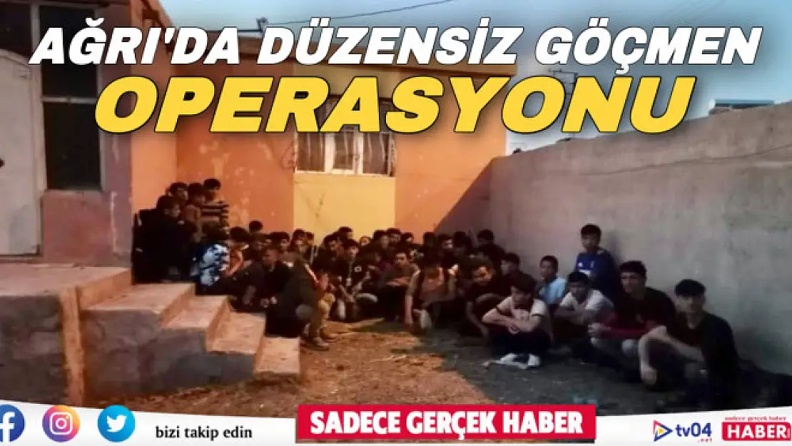 Ağrı'da 61 düzensiz göçmen yakalandı