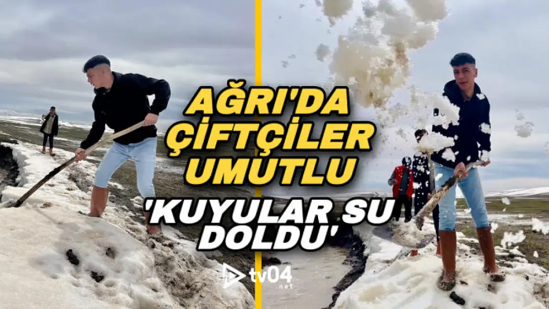 Ağrı'da etkili olan yağışlar çiftçiye umut oldu