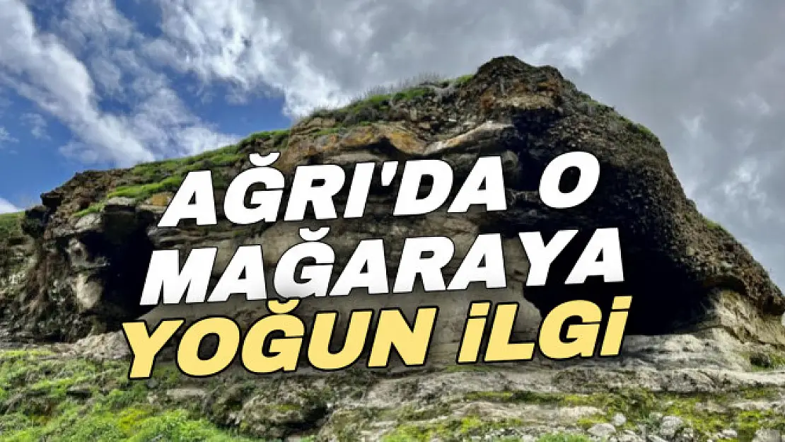 Ağrı'da gözü andıran mağara vatandaşların dikkatini çekti