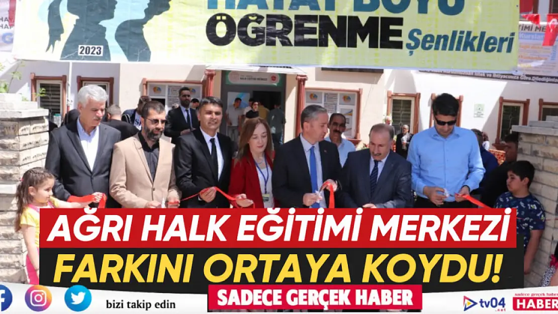 Ağrı'da 'Hayat Boyu Öğrenme Şenliği' düzenlendi