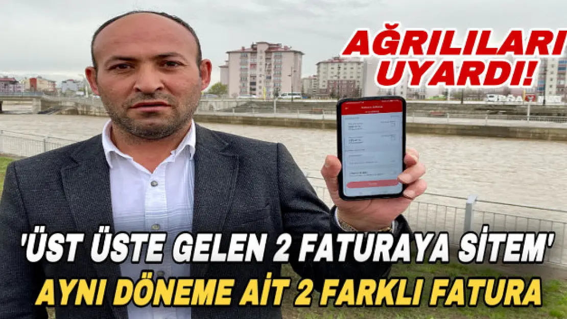 Ağrı'da iki kez üst üste gelen elektrik faturası vatandaşı çileden çıkardı