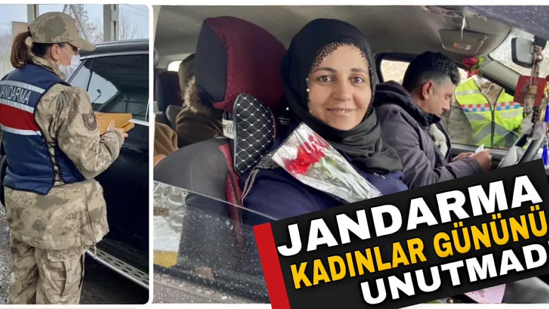 Ağrı'da jandarma kadınlar gününü unutmadı