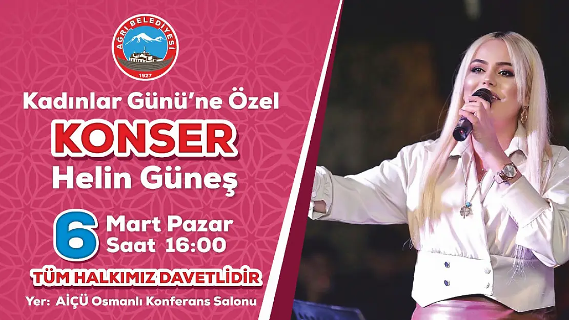 Ağrı'da kadınlar gününe özel konser