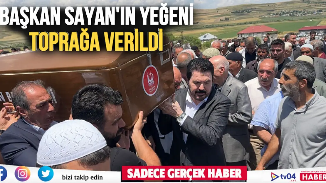 Ağrı'da kaza kurşunu ile hayatını kaybeden Savcı Sayan'ın yeğeni toprağa verildi