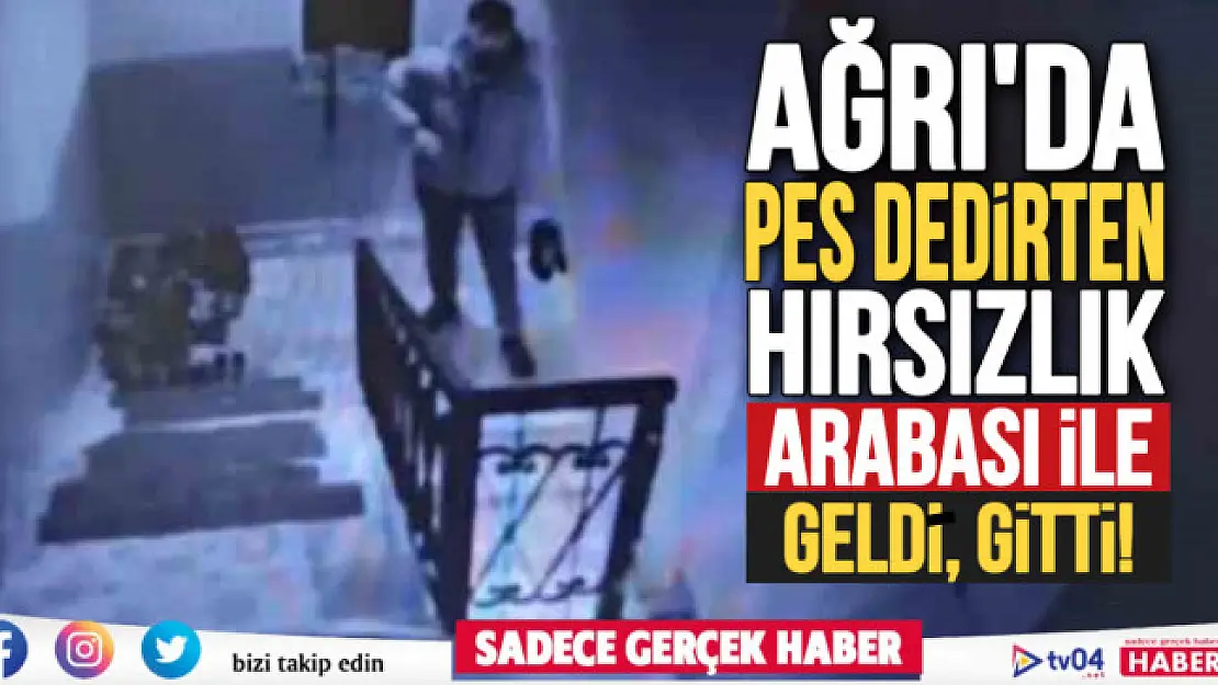 Ağrı'da pes dedirten hırsızlık haberi! Ayakkabı çalmaya arabası ile gitti