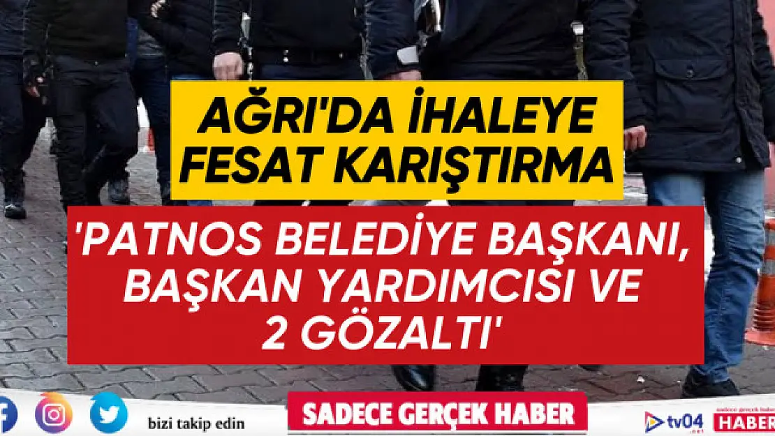 Ağrı'da şafak operasyonu: 4 gözaltı