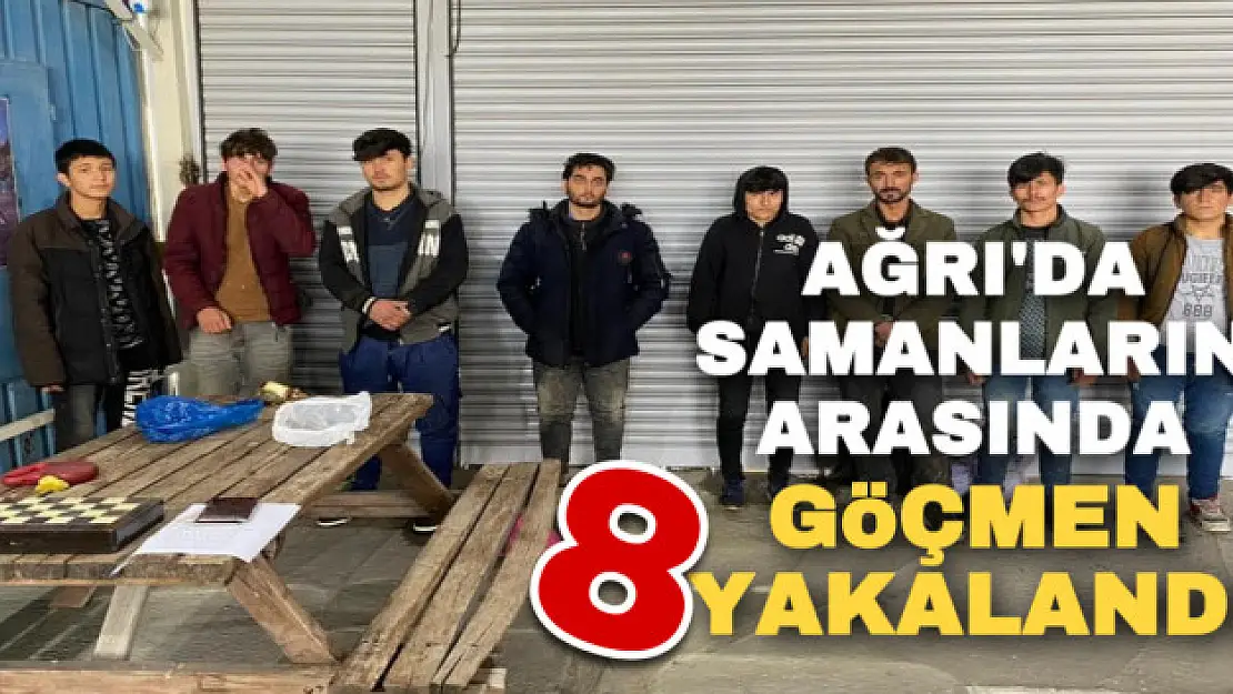 Ağrı'da samanların arasında 8 düzensiz göçmen yakalandı