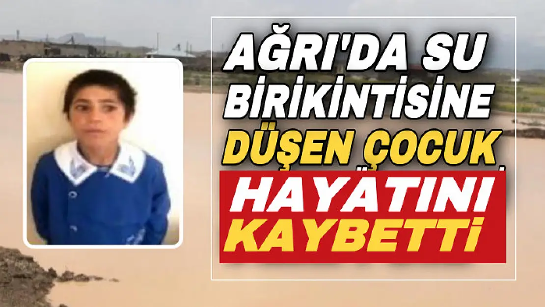 Ağrı'da su birikintisine düşen çocuk yaşam mücadelesini kaybetti