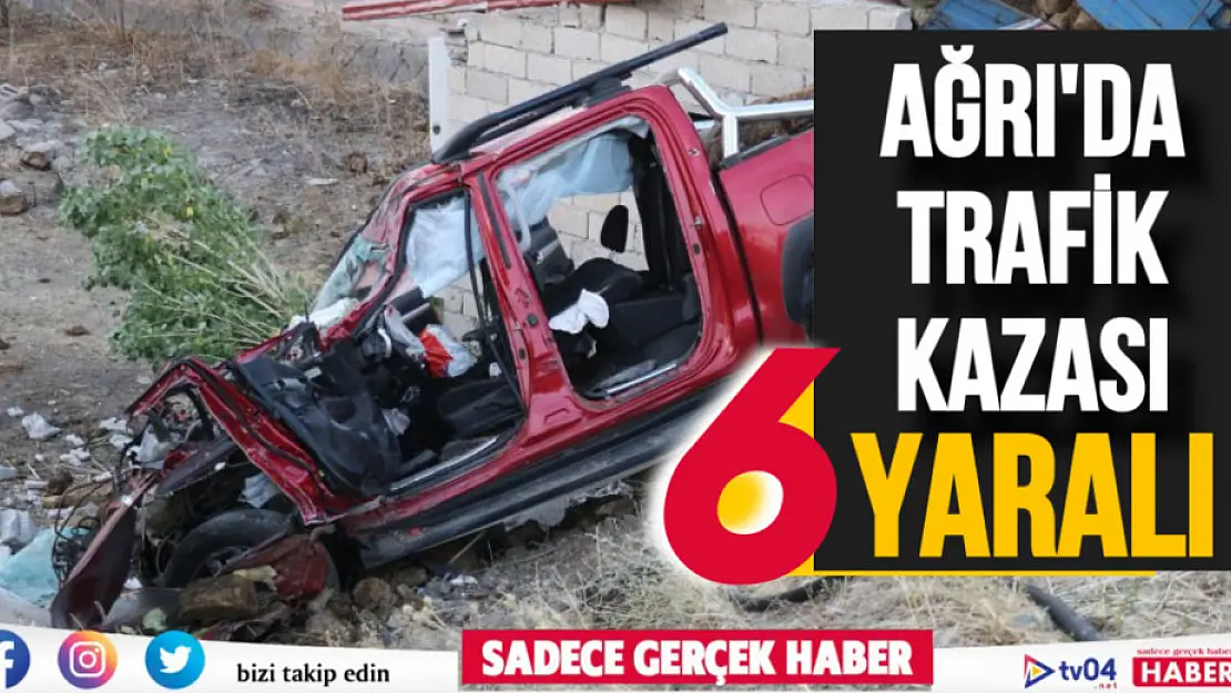 Ağrı'da trafik kazası: 6 yaralı! Traktör sürücüsü kaçtı