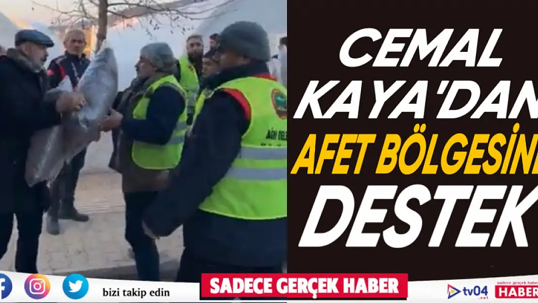 Ağrılı İş İnsanı Cemal Kaya'dan deprem bölgesine destek