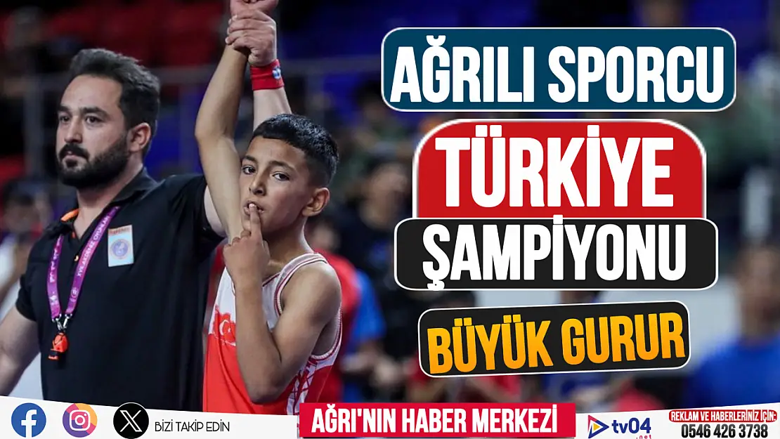 Ağrılı sporcu Berat Çelik Türkiye şampiyonu oldu