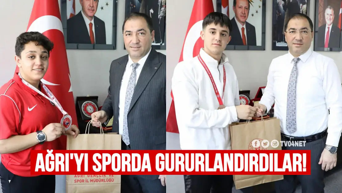 Ağrılı Sporcular Aram Özer ile Ceren Işık Gururlandırdı!