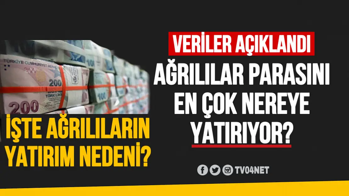 Ağrılılar parasını en çok nereye yatırıyor?