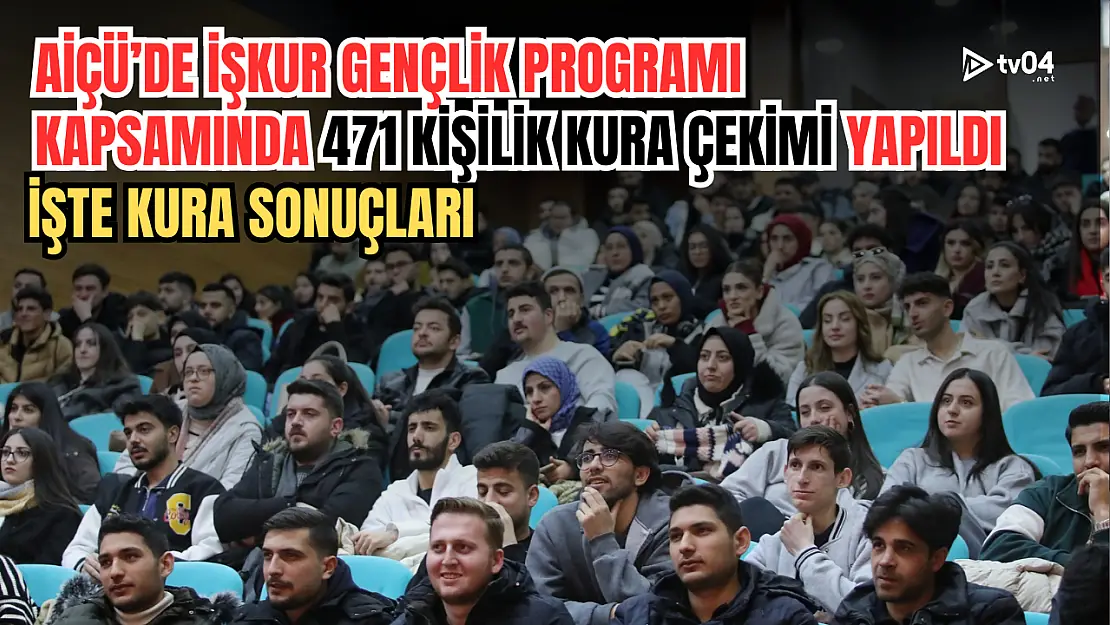 AİÇÜ'de İŞKUR Gençlik Programı Kapsamında 471 Kişilik Kura Çekimi Yapıldı