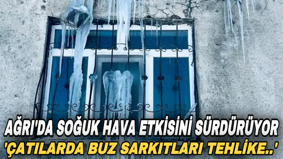 Baharın gelmediği Ağrı'da soğuk hava etkili oluyor