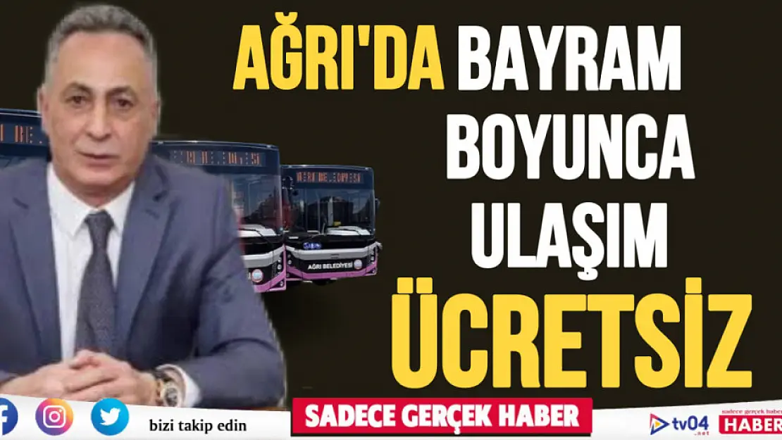 Başkan Karadoğan açıkladı: 'Bayram boyunca ulaşım ücretsiz'