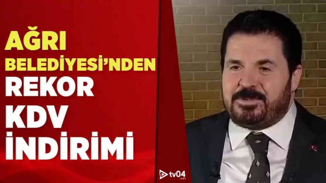 Başkan Savcı Sayan Açıkladı! Ağrı'da Suya Yüzde 30 İndirim