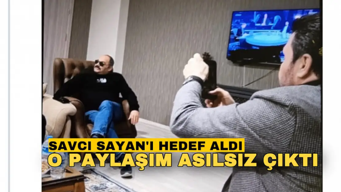 Başkan Sayan'ı hedef alan paylaşım asılsız çıktı