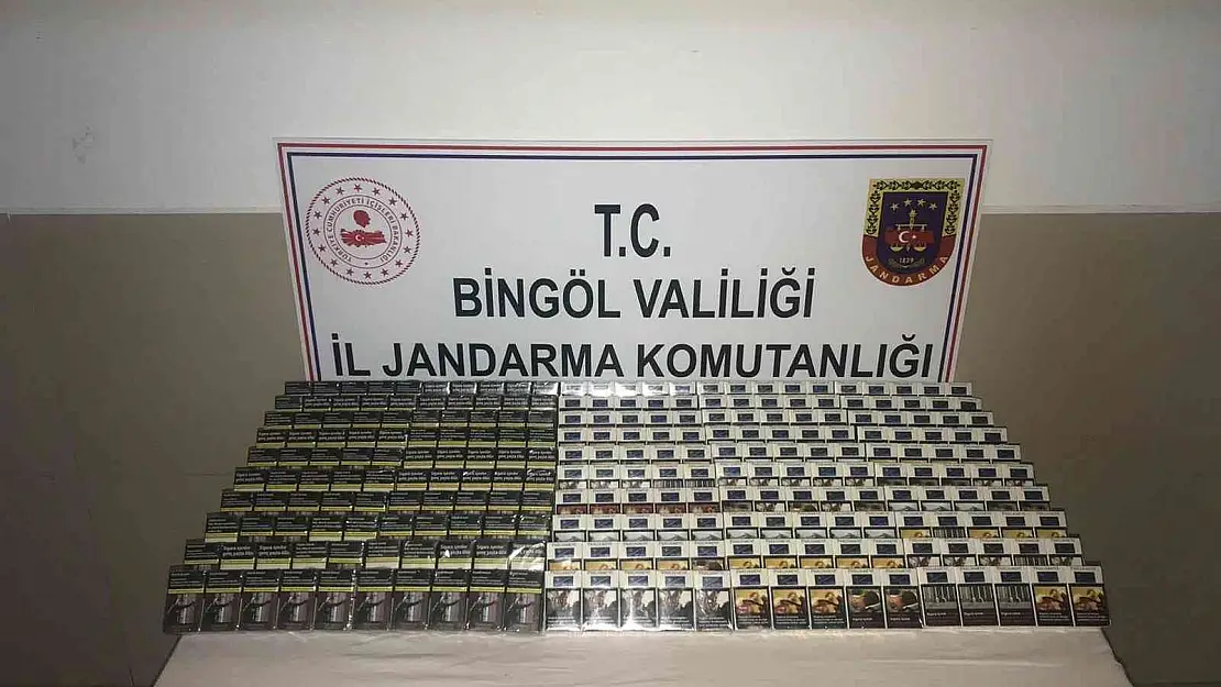 Bingöl'de 500 paket kaçak sigara ele geçirildi
