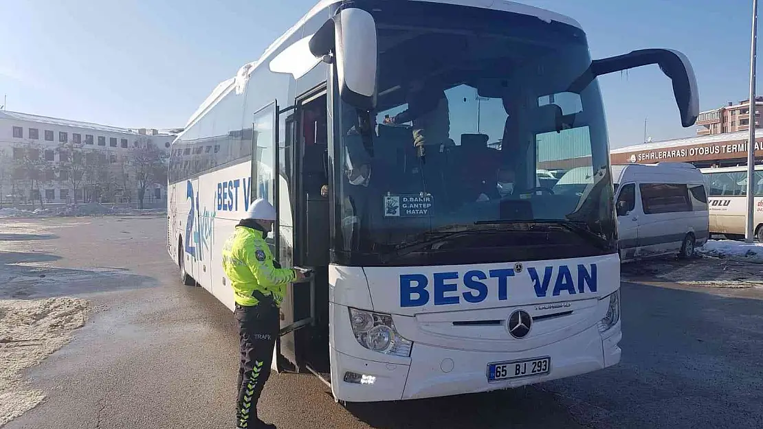 Van'da otobüslere yönelik denetim yapıldı
