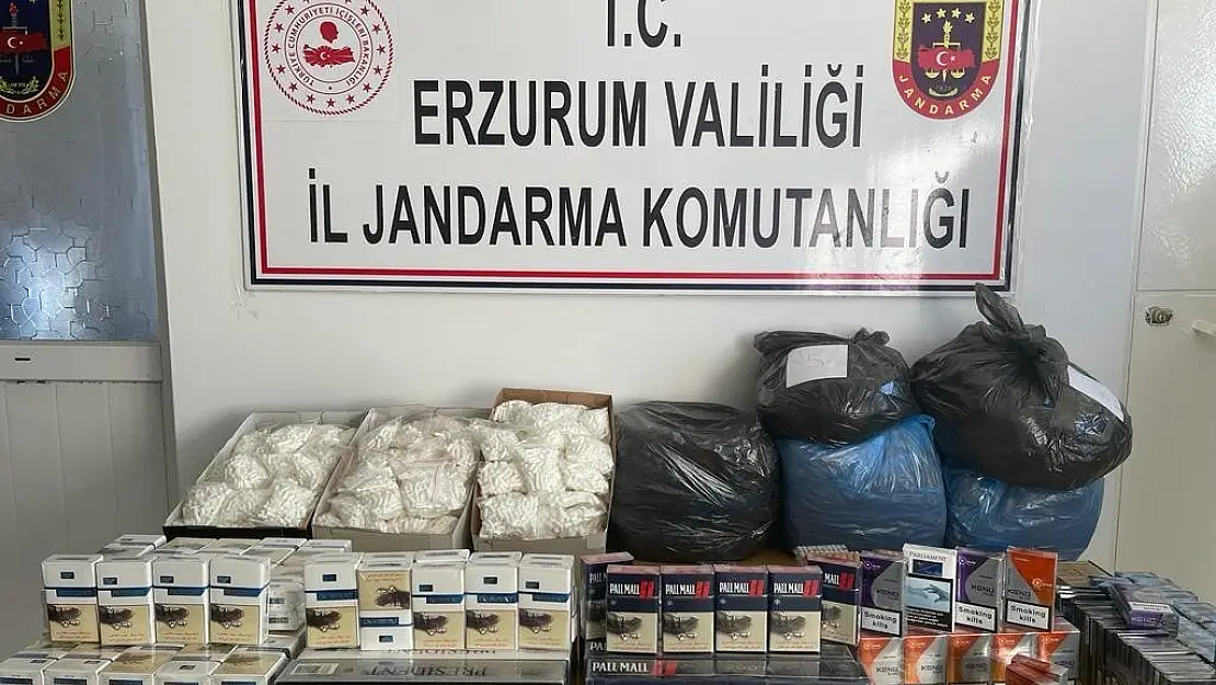 Jandarma ekiplerinden kaçak sigara operasyonu
