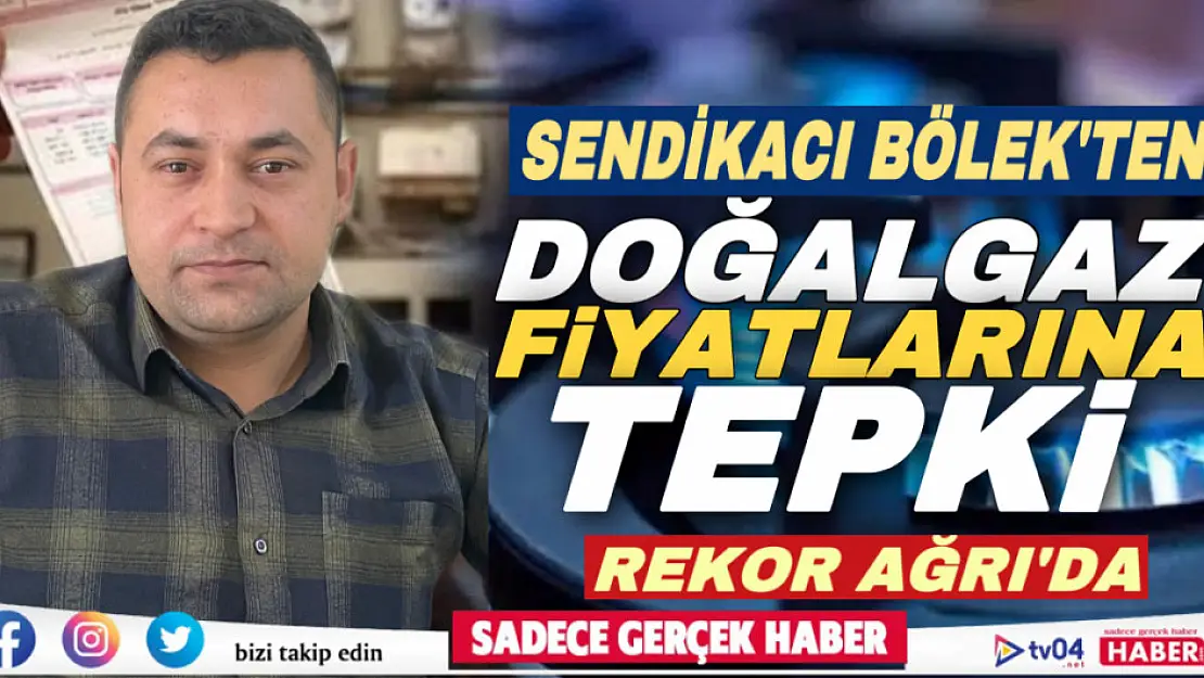 Eğitim Gücü Sen Ağrı Temsilcisi Ekrem Bölek'ten, doğalgaz fiyatlarına tepki 