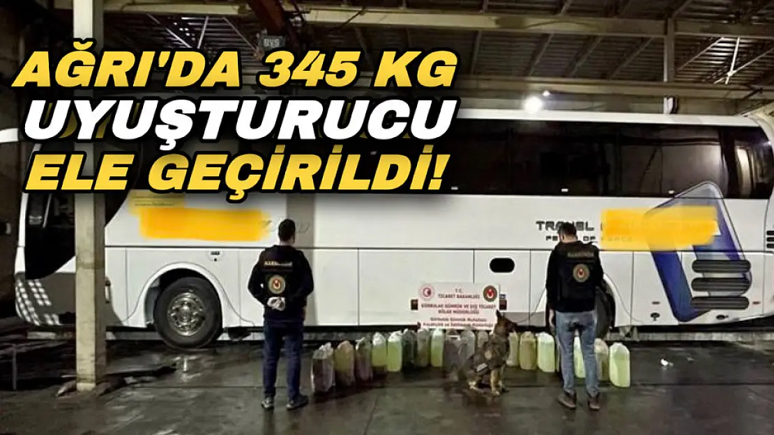 Gürbulak'ta 345 kilo uyuşturucu ele geçirildi